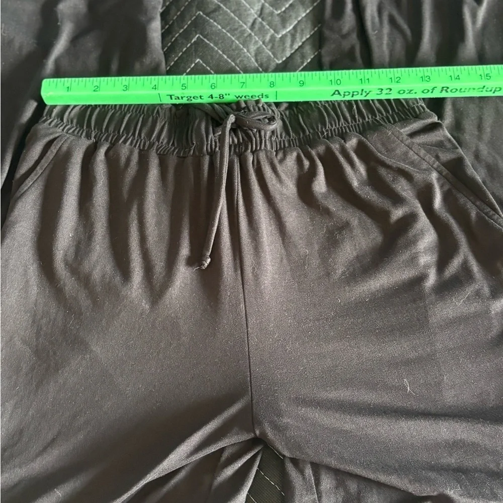 Joe Benbasset Black Elastic Waist Pants Medium soft, stretchy, - Picture 2 of 5